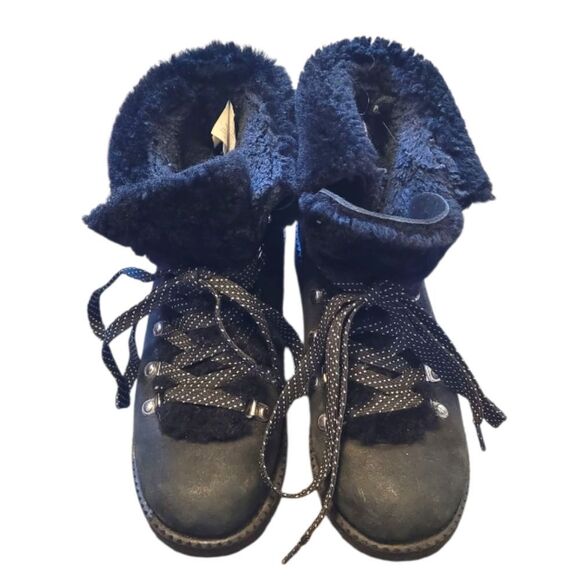 J. Crew Women's Black Suede Nordic Boots Size US 7 - Picture 4 of 7